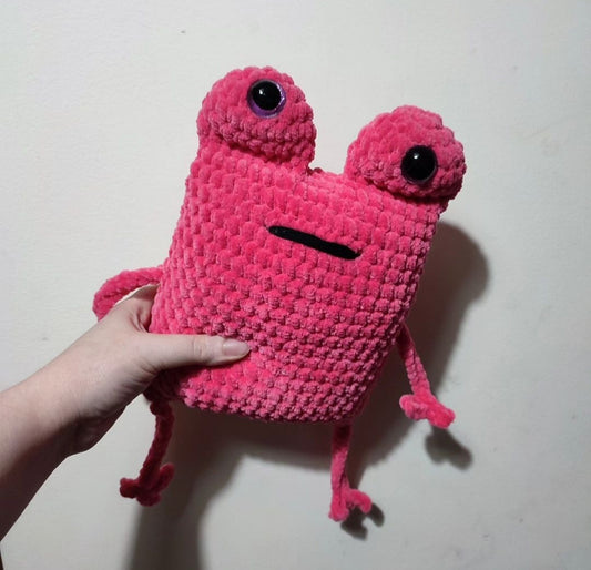 Handmade Crochet Leggy Frog - So Ugly, its Cute!